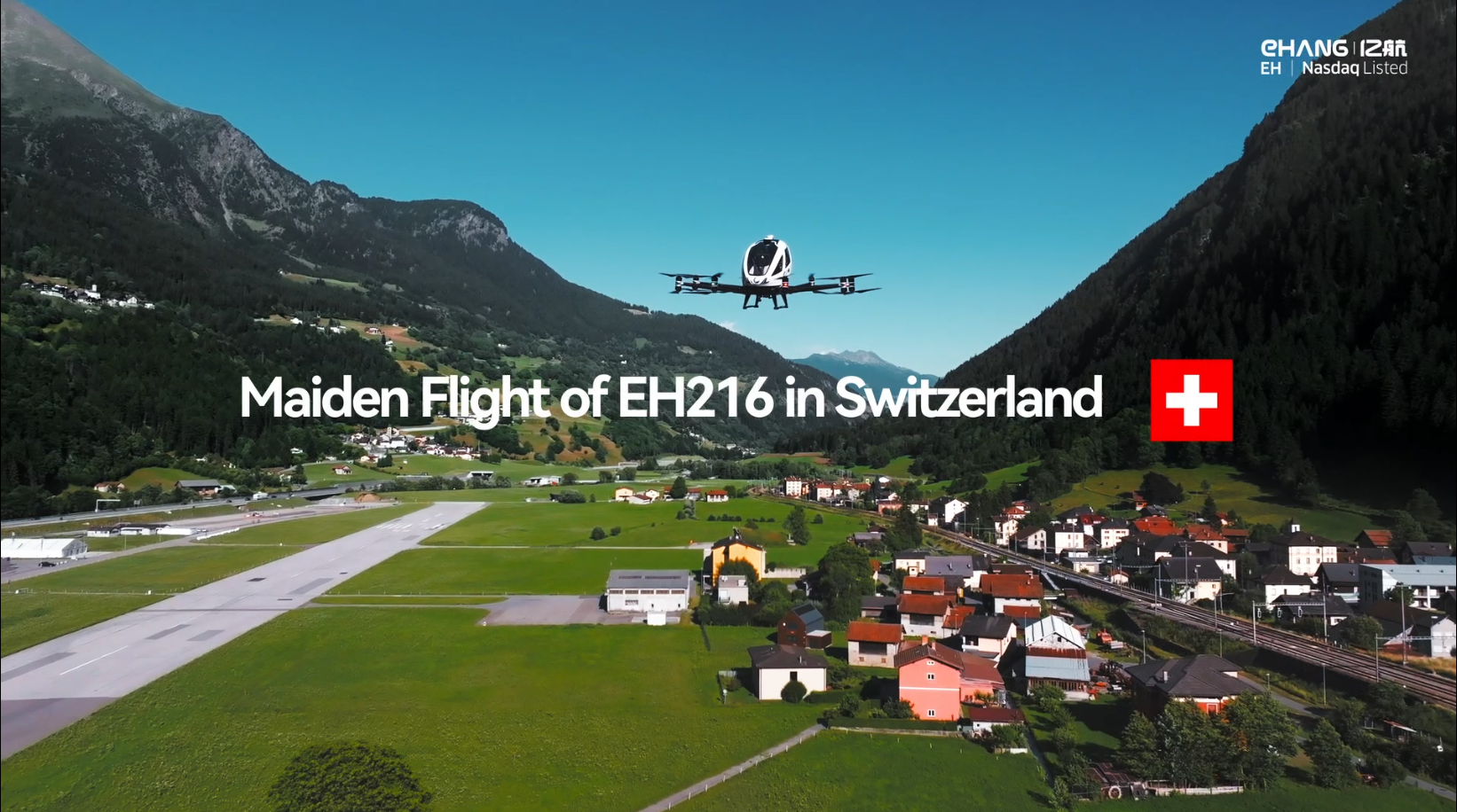 EHang EH216-S Completes First Pilotless Flights in Switzerland, Supporting Advanced Air Mobility in the Alpine Region
